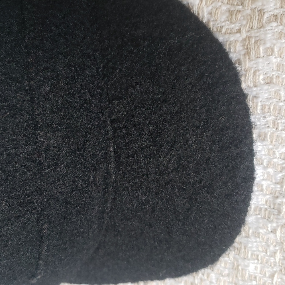 Black Wool Cap One Size - Picture 7 of 10